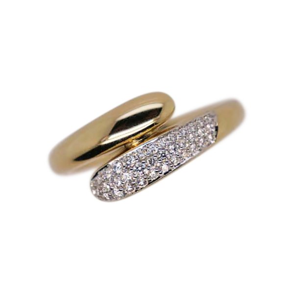 9ct Gold Pavé Diamond Ring