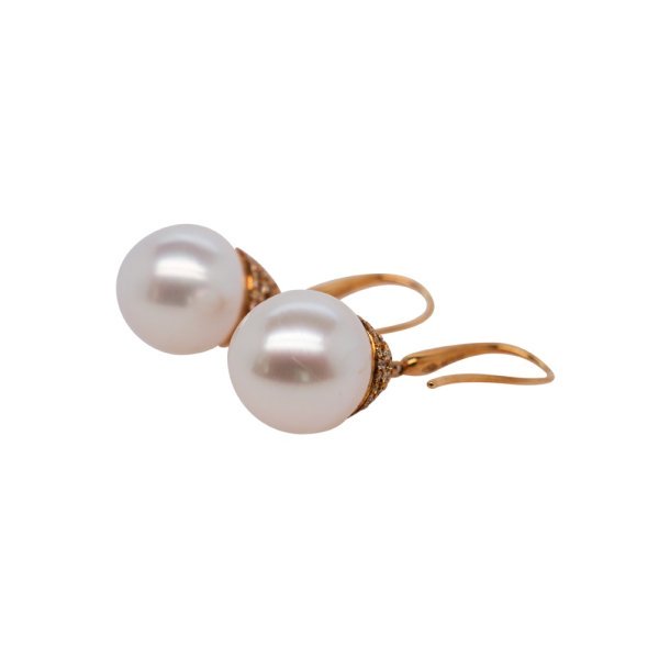 Autore South Sea Pearl & Diamond Drops