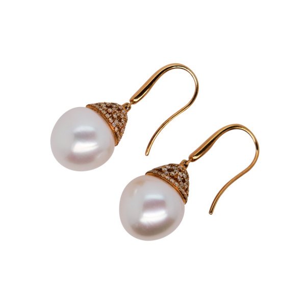Autore South Sea Pearl & Diamond Drops