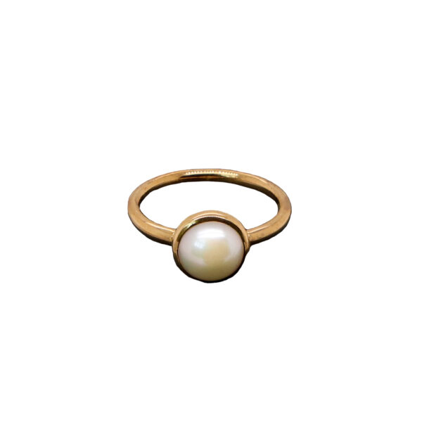 9ct Gold 8mm Mabe Pearl Ring