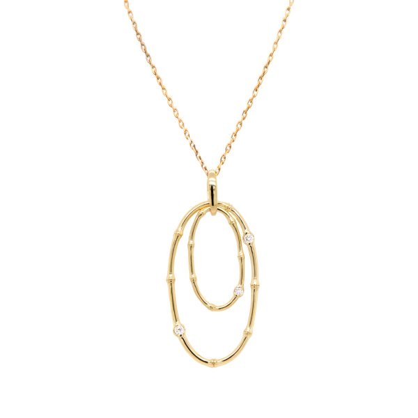 9ct Gold Diamond Set Pendant