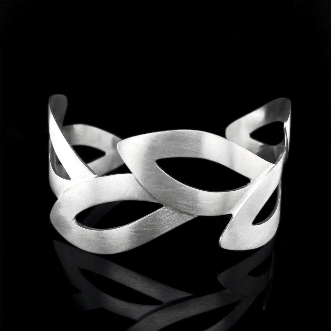 Sterling Silver Satin Matte Cuff