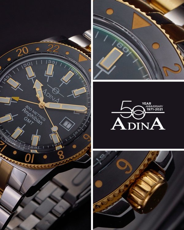 Adina Amphibian Vintage Dive Watch