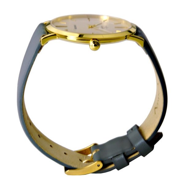 Adina Kensington Leather Strap Dress Watch