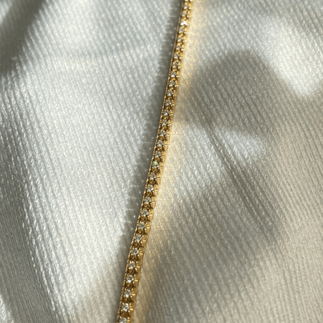9ct Gold Diamond Tennis Bracelet