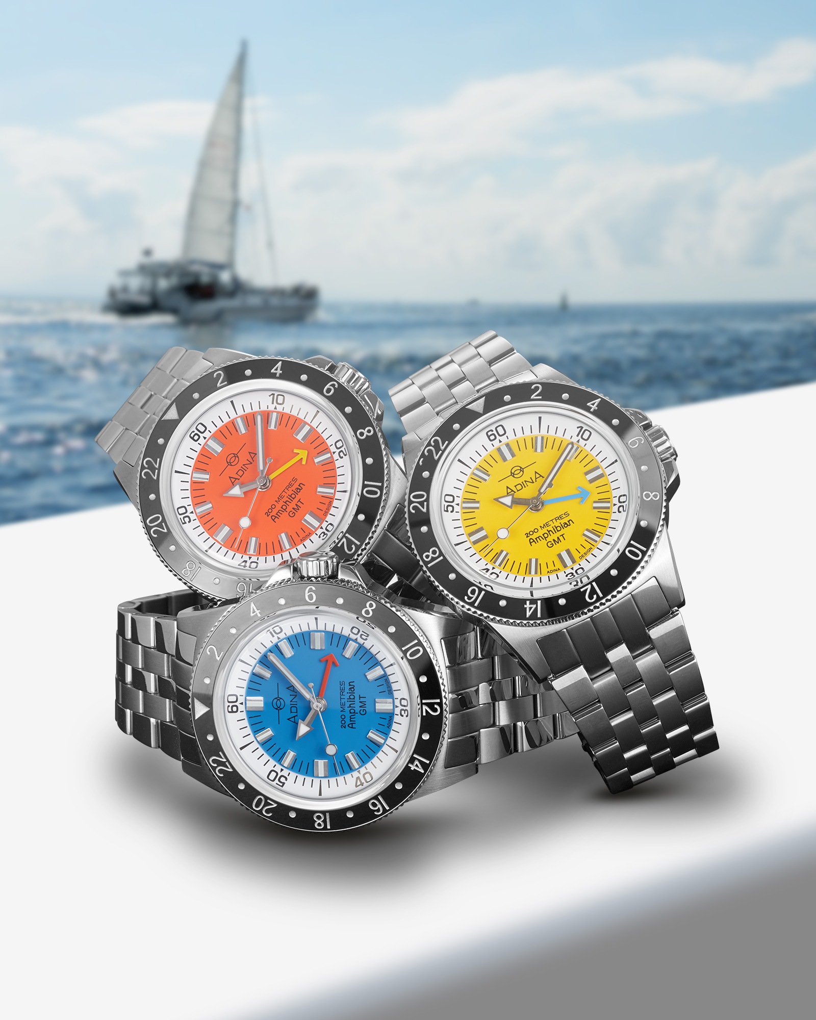 Adina Amphibian GMT Dive Watch