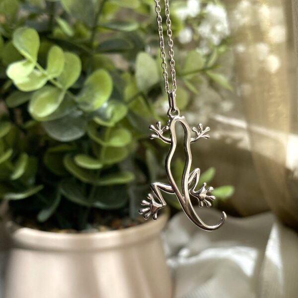 Sterling Silver Gecko Pendant