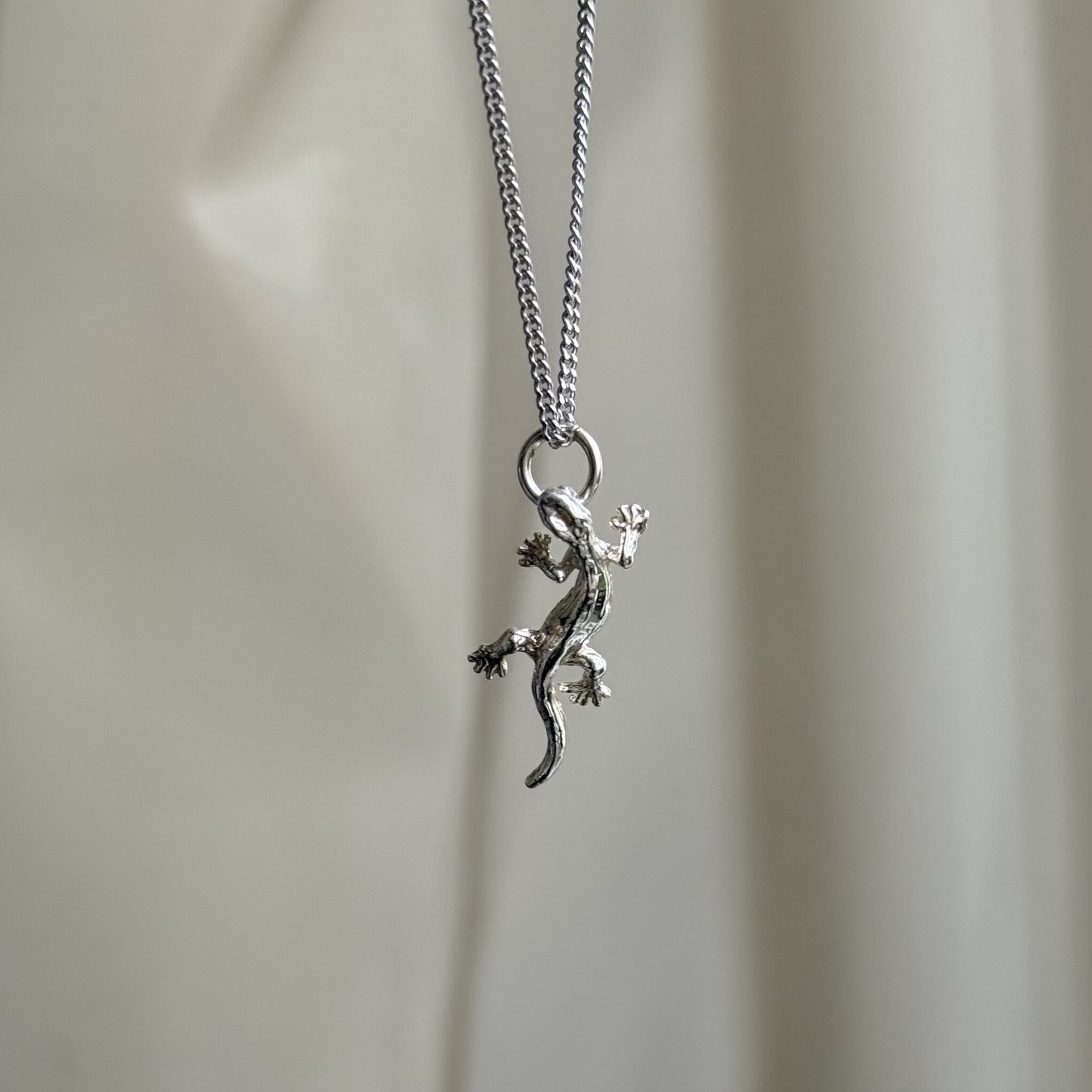 Sterling Silver Lizard Pendant
