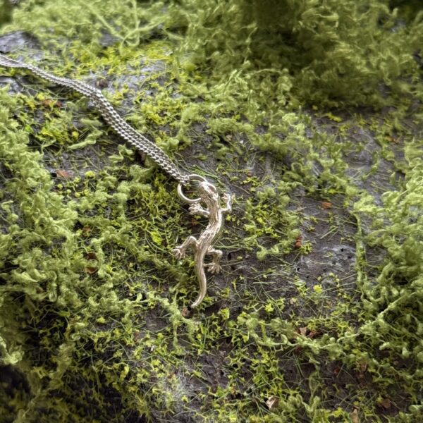 Sterling Silver Lizard Pendant