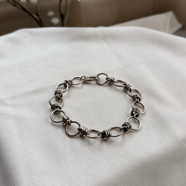 Sterling Silver Handmade Loop Bracelet