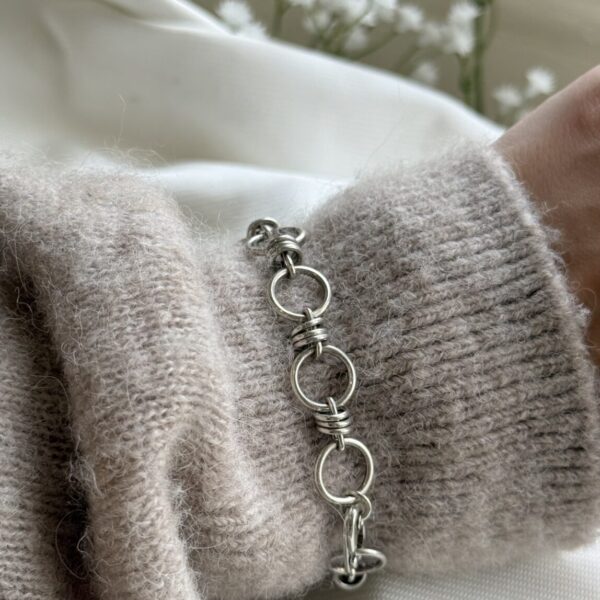 Sterling Silver Handmade Loop Bracelet
