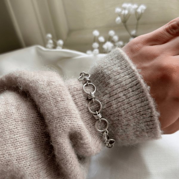 Sterling Silver Handmade Loop Bracelet