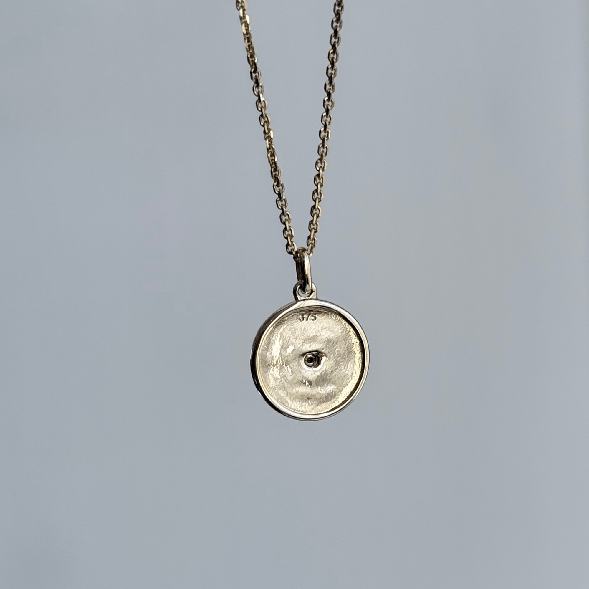 9ct Gold & Black Diamond Pendant