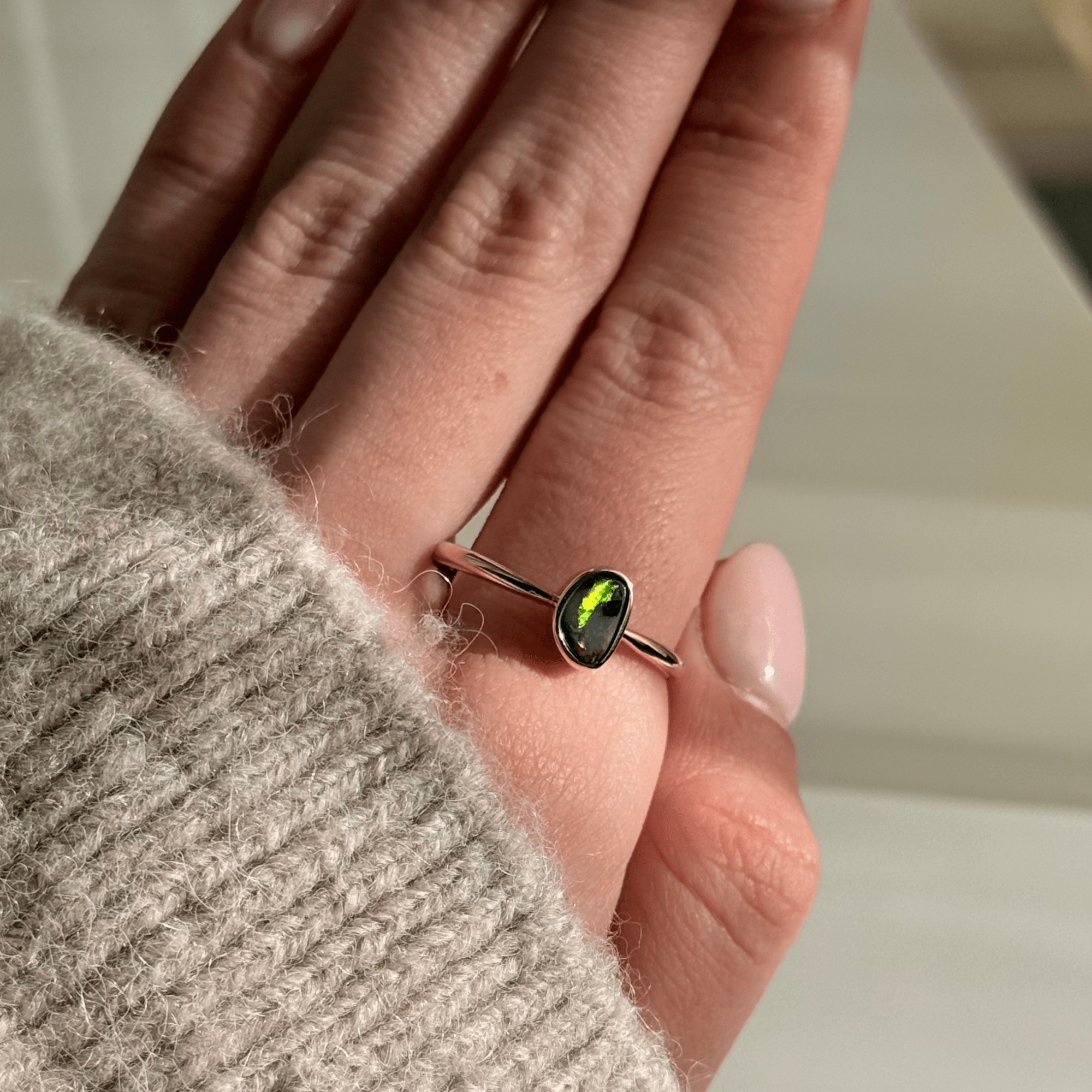 14ct Gold 0.69ct Boulder Opal Ring