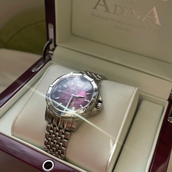 Adina Amphibian Purple MOP Dive Watch